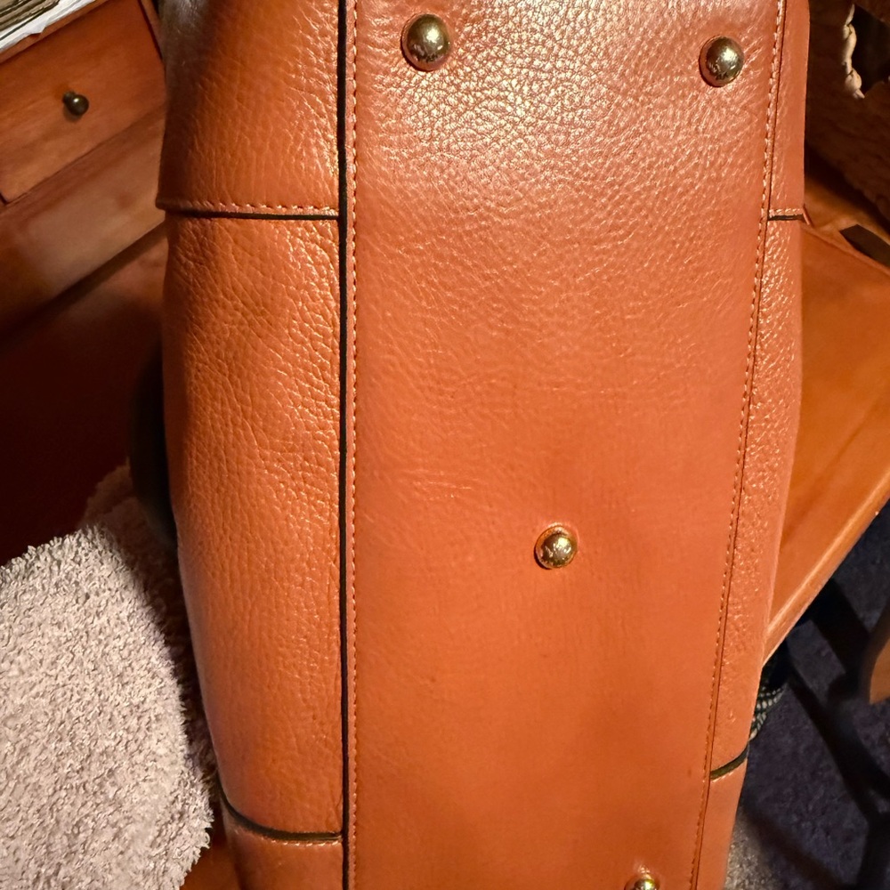 Furla Two-Tone Leather Satchel - Picture 10 of 14